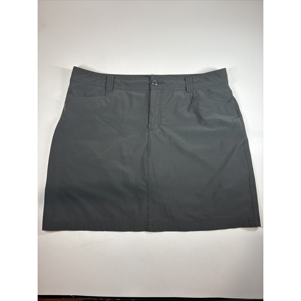 Eddie Bauer Size 12 L Active Skort Gray Outdoors Skirt Shorts Hiking